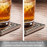 Pier Cluster Lay Light 4pk Coaster Set