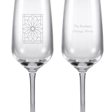 Champagne Flutes - The Rookery, Set/2