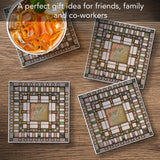 Pier Cluster Lay Light 4pk Coaster Set