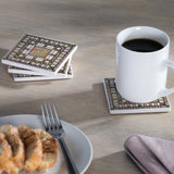 Pier Cluster Lay Light 4pk Coaster Set
