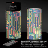 6" Led Real Wax Candle with Remote - FLW Saguaro Forms