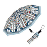 Frank Lloyd Wright Waterlilies Travel Umbrella