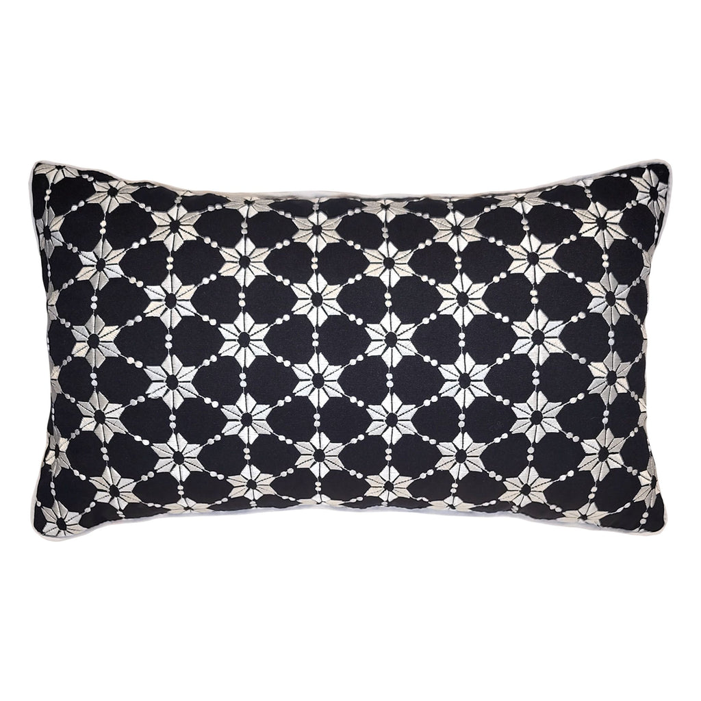 Imperial Hotel Mixed Scale Flowers w/ Dots Pillow 12x20.