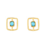 Fragment Post Earrings, Turquiose