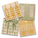 Coasters - Art Glass Patterns  - Set/4