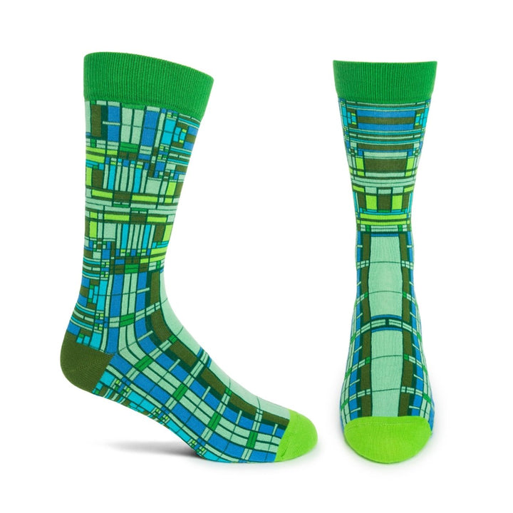 Oak Park Skylight Socks - Green, Medium/Large