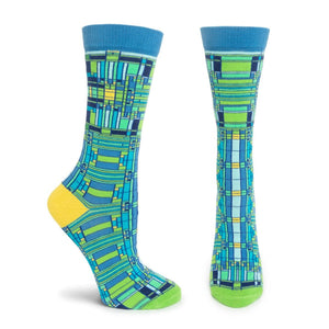 Oak Park Skylight Women's Socks - Blue, Small/Medium