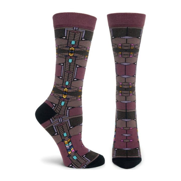 Robie House Women's Socks - Purple, Small/Medium