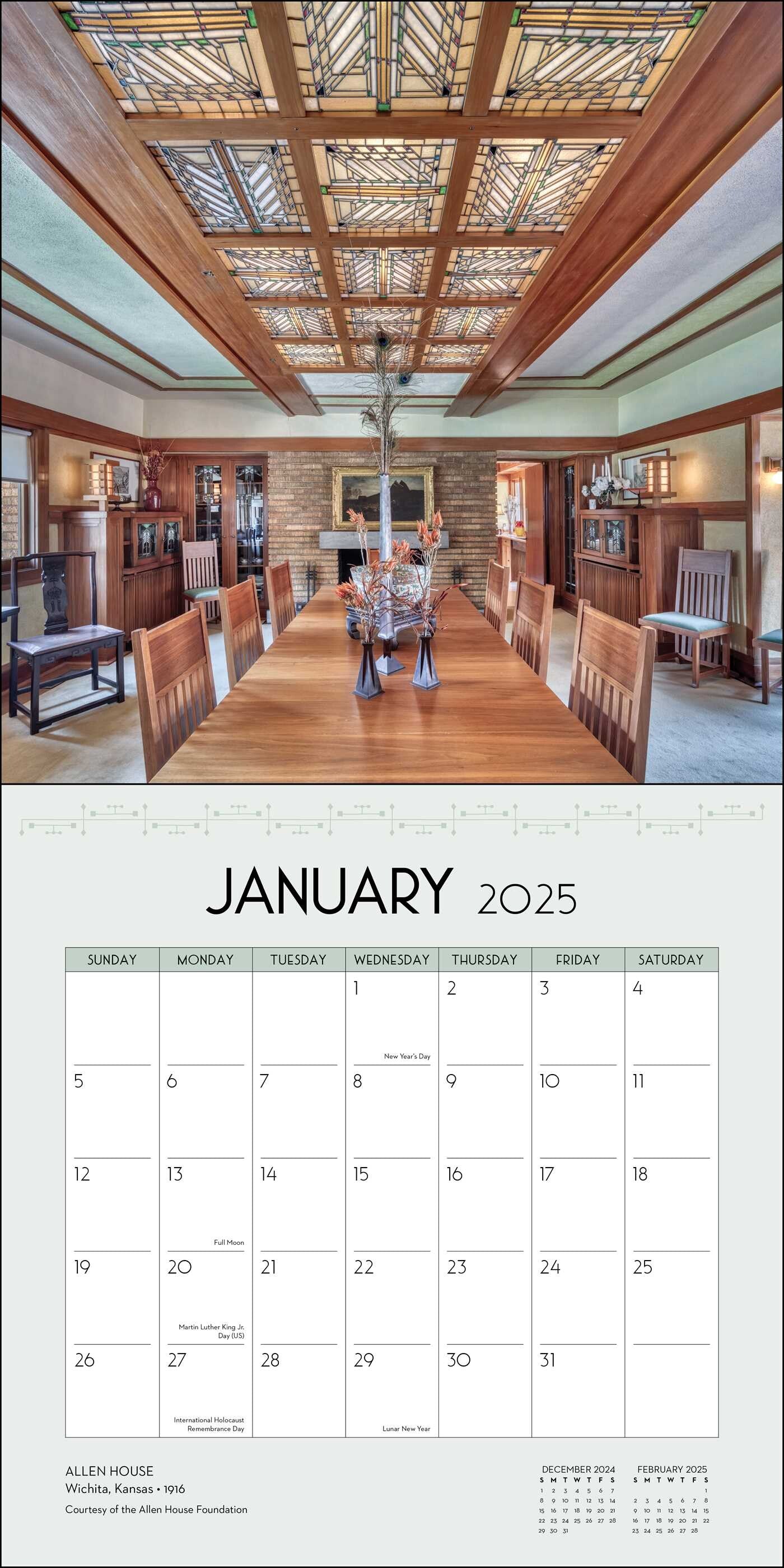 2025 Frank Lloyd Wright Calendar Eadie Gusella