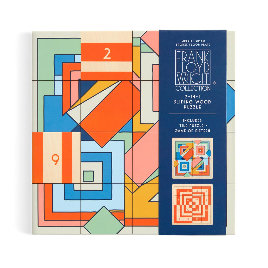 Frank Lloyd Wright Imperial Hotel 2-in-1 Sliding Wood Puzzle
