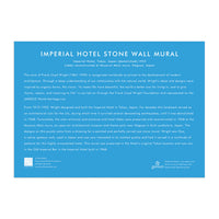Frank Lloyd Wright Imperial Hotel Stone Wall Mural Wood Puzzle, 250 pieces