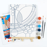 Frank Lloyd Wright March Balloons  Paint by number Set