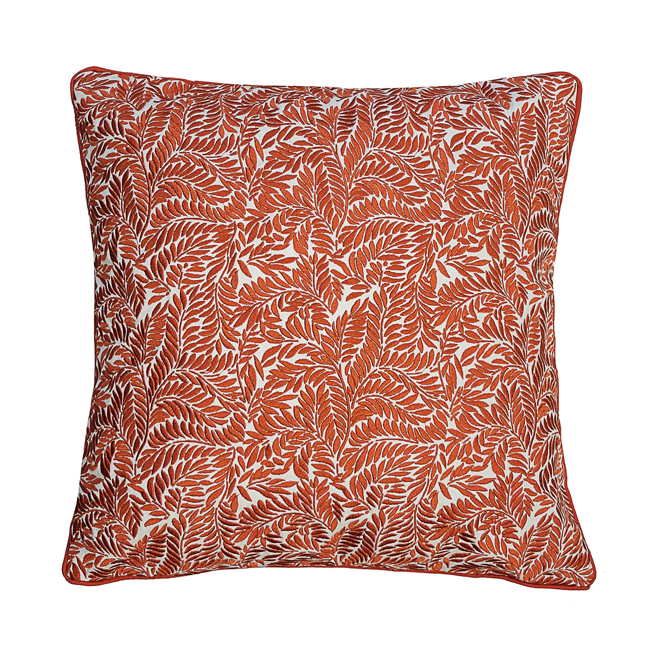 Imperial Hotel Clustered Leaves Pillow.
