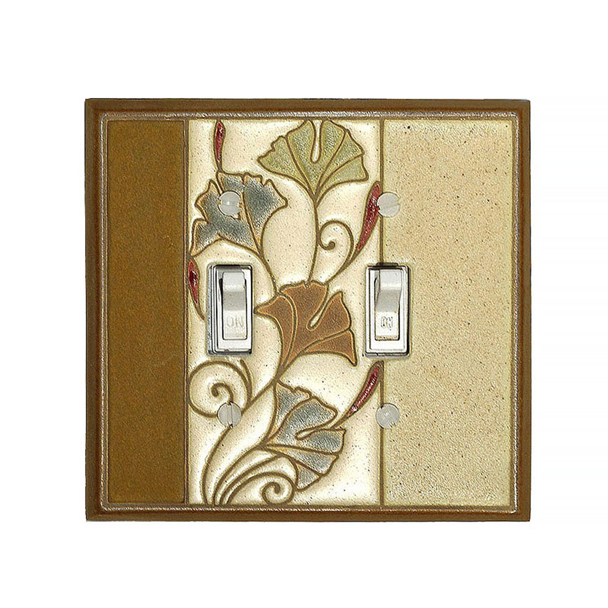 Ginkgo Ceramic Tile Switchplate