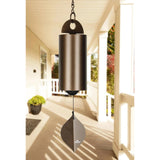 Decorative wind chime hanging on a porch