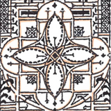 House Beautiful Embroidered Extracted Square - 20" x 20" Outdoor Pillow.