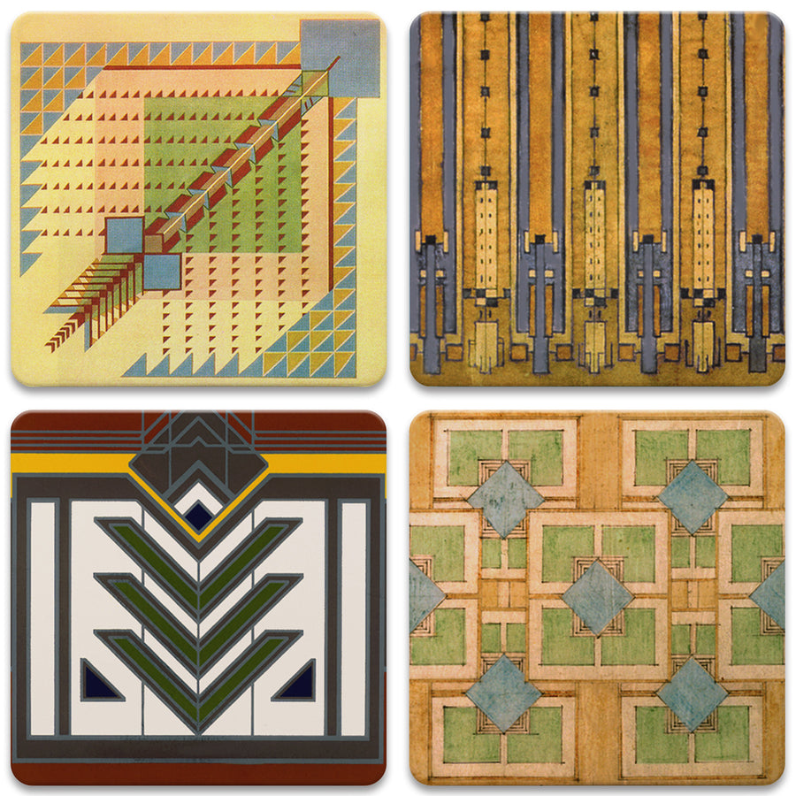 Coasters - Rug Designs - Asst.  - Set/4