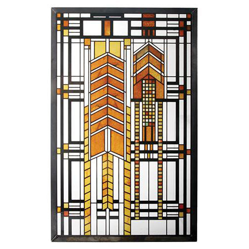 stained glass autumn sumac