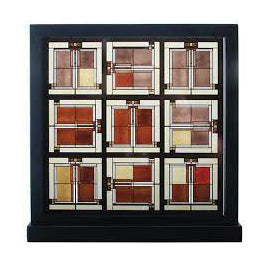 unity temple stained glass panel