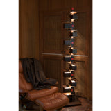 black stained taliesin floor lamp