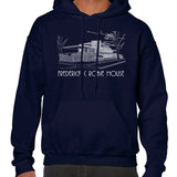 Robie House Architectural Rendering Fleece Hoodie