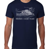 Robie House Architectural Rendering T-Shirt - Navy Blue