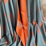 Scarf  - Gingko Oblong - Teal/Orange