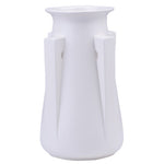 white two buttress vase