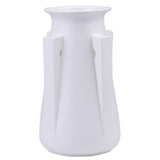 white two buttress vase