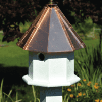 Oct - Avian - Brown Patina Roof - Birdhouse.