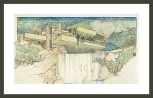 Archival Print - Fallingwater - 16" x 20" Framed.