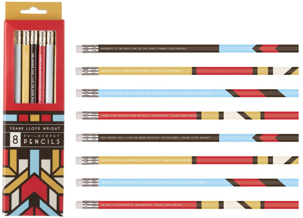 Frank Lloyd Wright Quotes Pencil Set