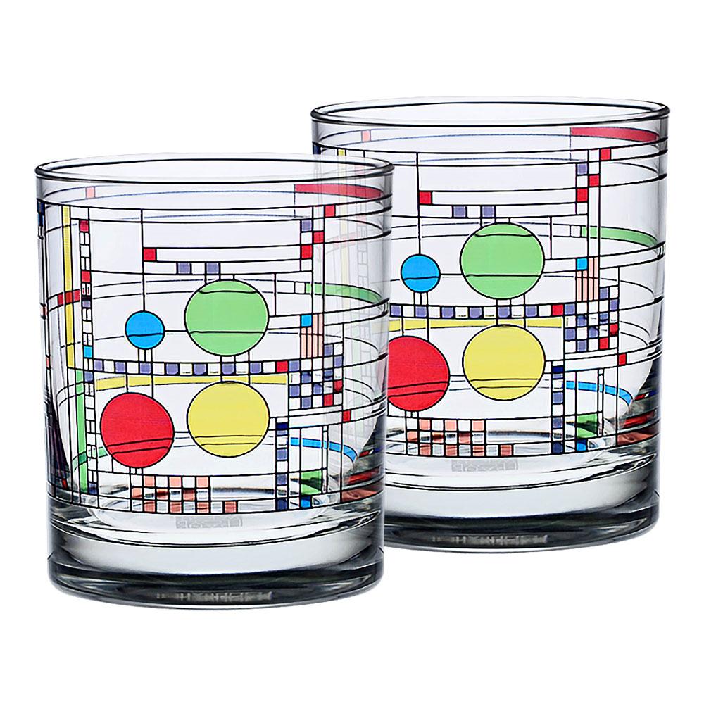 Frank Lloyd Wright 14oz Set of 4 drinking glasses – GawsyGallery