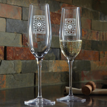 Champagne Flutes - The Rookery, Set/2