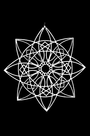 2D Luxfer Prism Ornament
