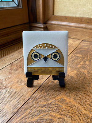 Owlet Tile - Charley Harper 3" x 3"