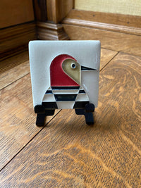 Woodpecker Tile - Charley Harper 3" x 3"