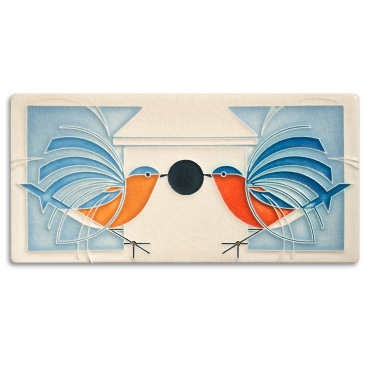 Homecoming Tile Charley Harper - 4" x 8"