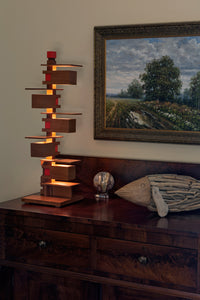 Taliesin Table Lamp 3 - Cherry.