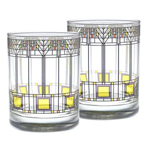 Frank Lloyd Wright Tree of Life Tumbler, DOF -  Glass, Set of 2