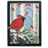 Winter Cardinals Tile - 6" x 8"