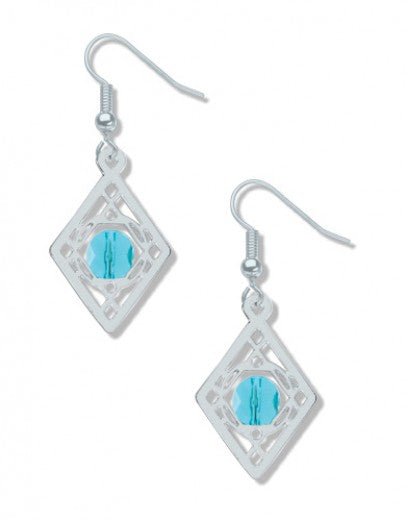 Sullivan Balustrade Earrings - Turquoise Bead