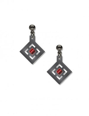 Zimmerman Earrings - Red Bead