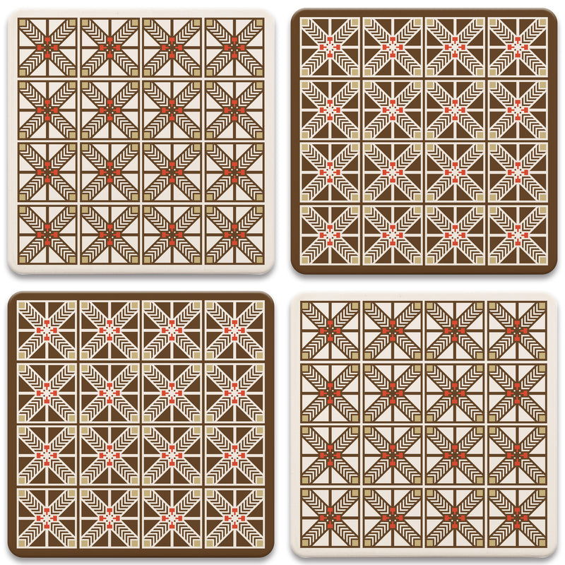 Robie Sconce Coasters - Set/4