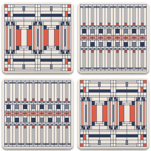 Oak Park Assorted Coasters - Set/4