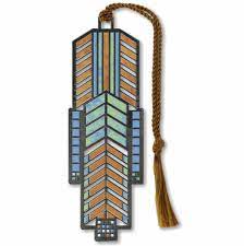 Frank Lloyd Wright Dana Thomas House - Metal Shaped Bookmark