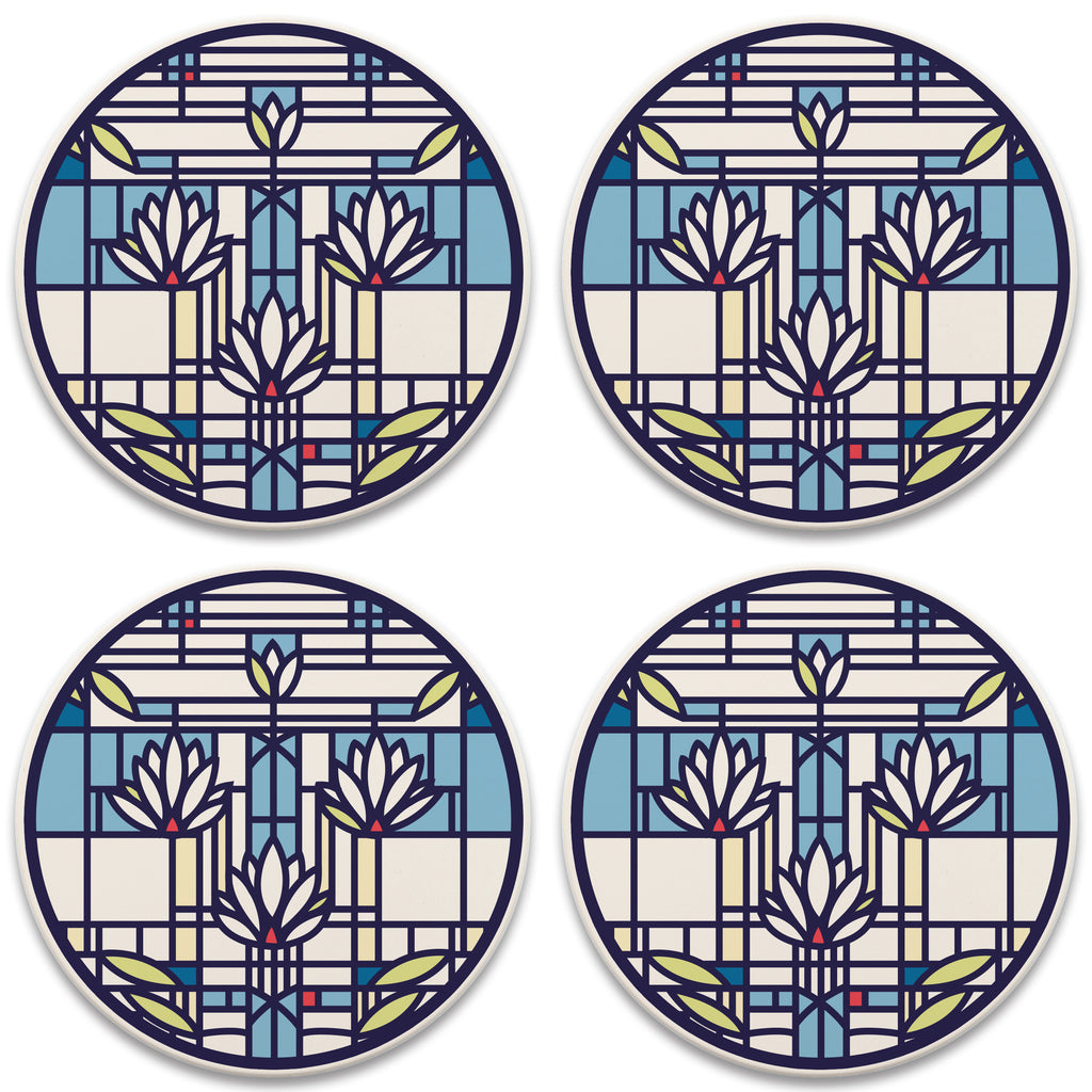 Waterlilies Coasters - Set/4