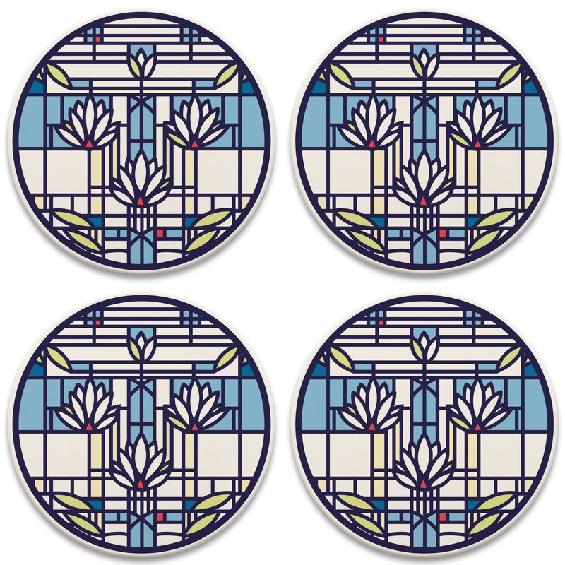 Waterlilies Coasters - Set/4