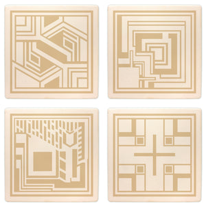 Coasters - California Textile Blocks - Set/4