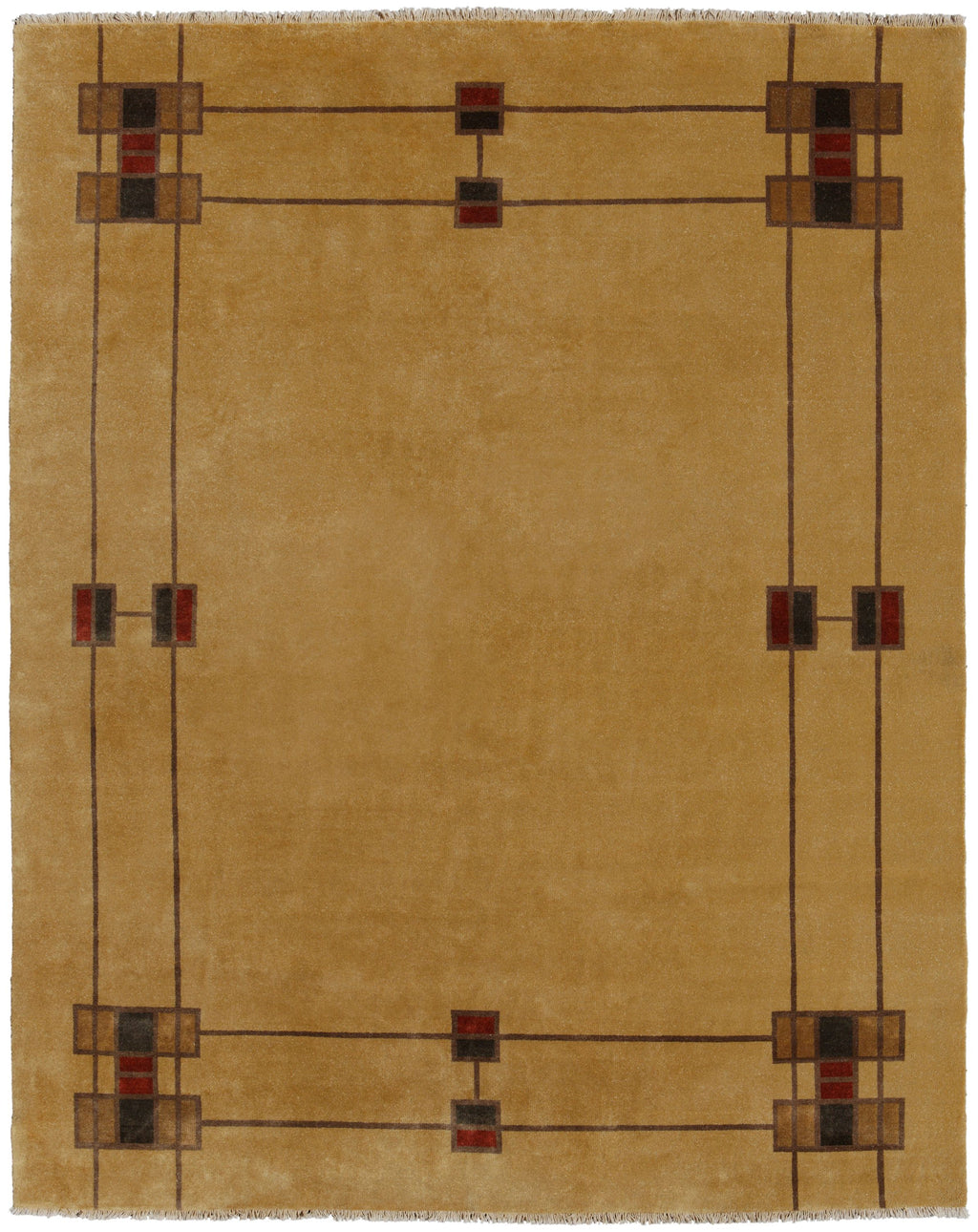 Prairie Border -  Wool Area Rugs.